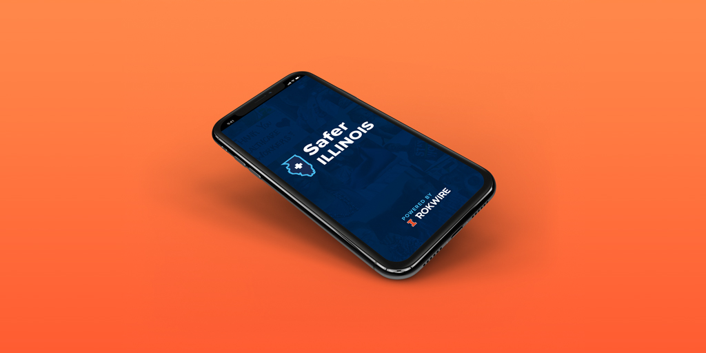 safer illinois app opened on a mobile phone