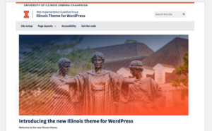 screenshot of Illinois wordpress theme