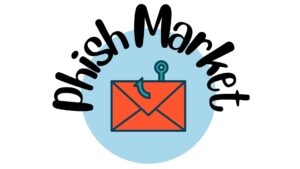 phish market sign showing a fishing hook through an envelope