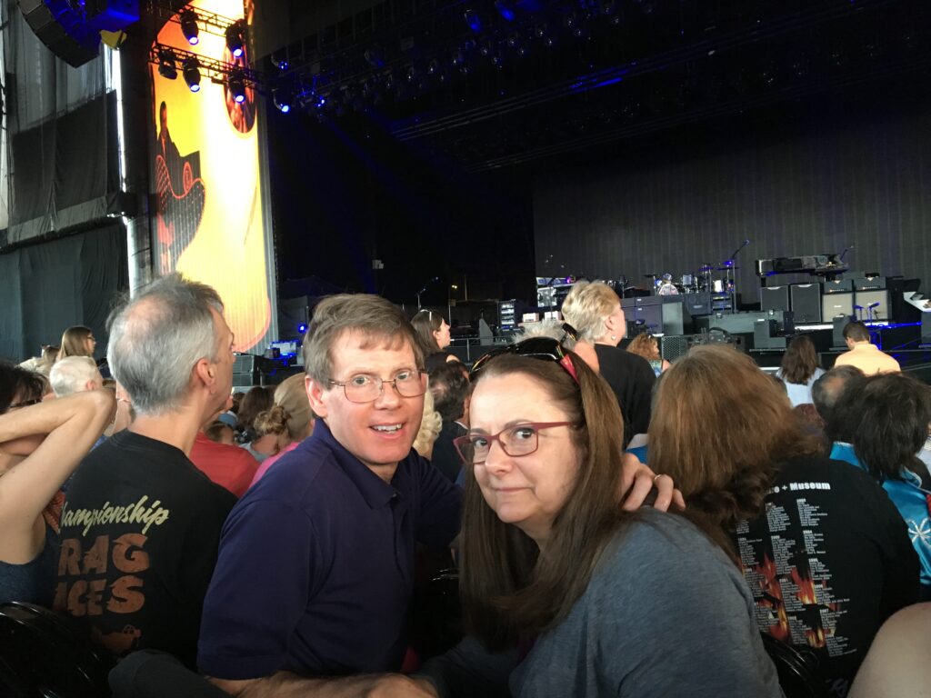 Ken and his wife Marietta at a Paul McCartney concert